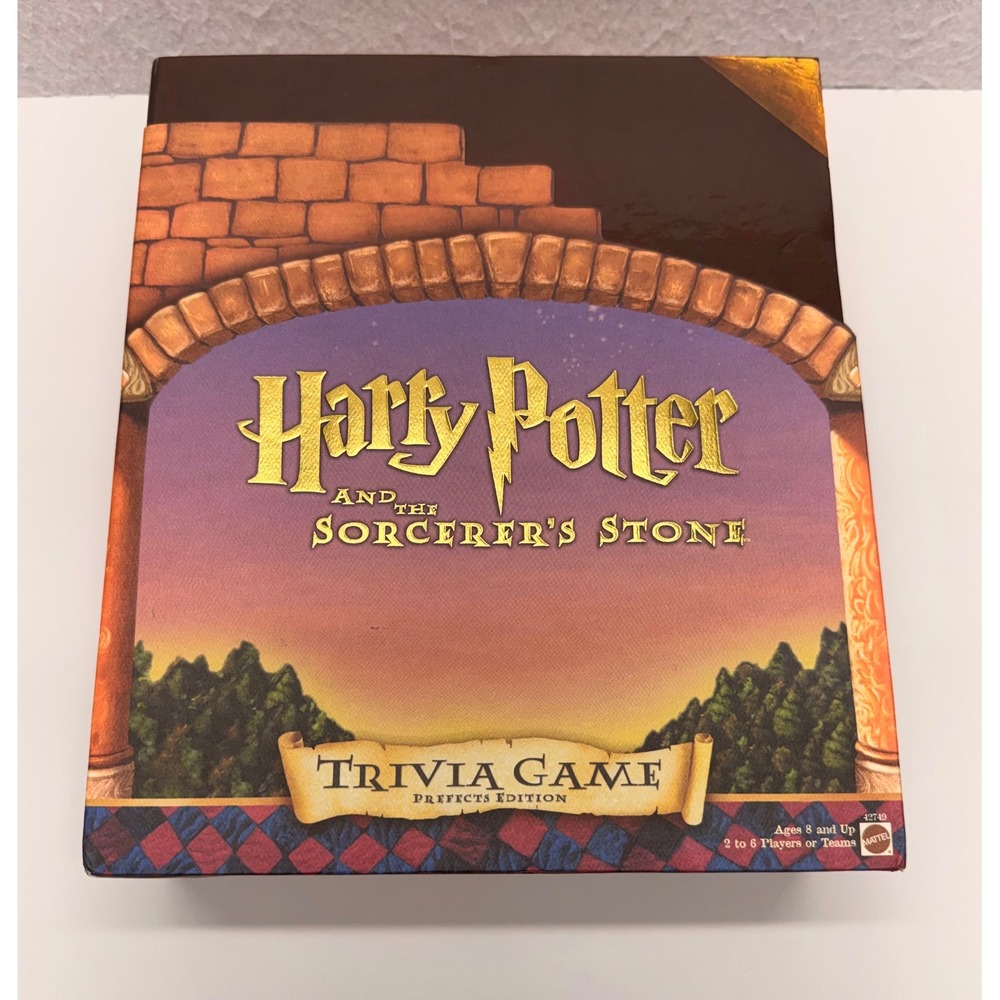 Vintage 2000 Harry Potter Sorcerer's Stone Trivia Game Prefects Edition Mattel